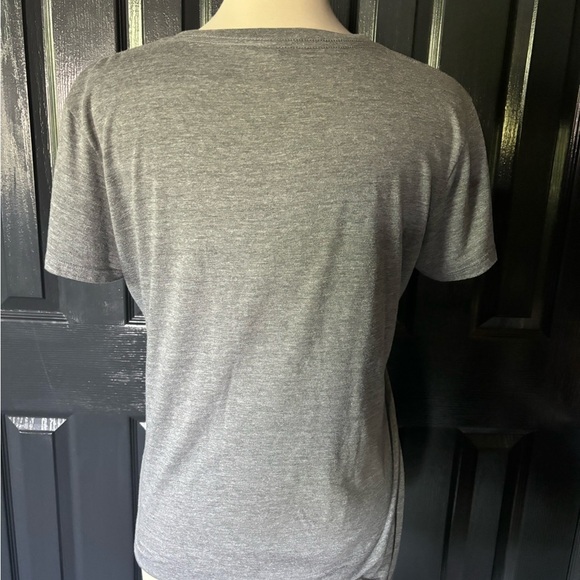 Gray Graphic V-Neck T-Shirt - Picture 4 of 4